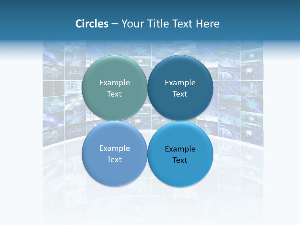 Binary Globe Abstract PowerPoint Template