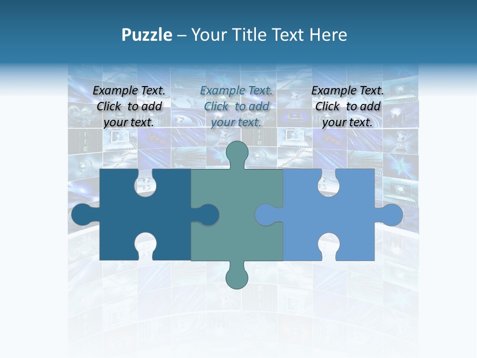 Binary Globe Abstract PowerPoint Template