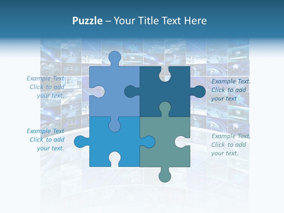 Binary Globe Abstract PowerPoint Template