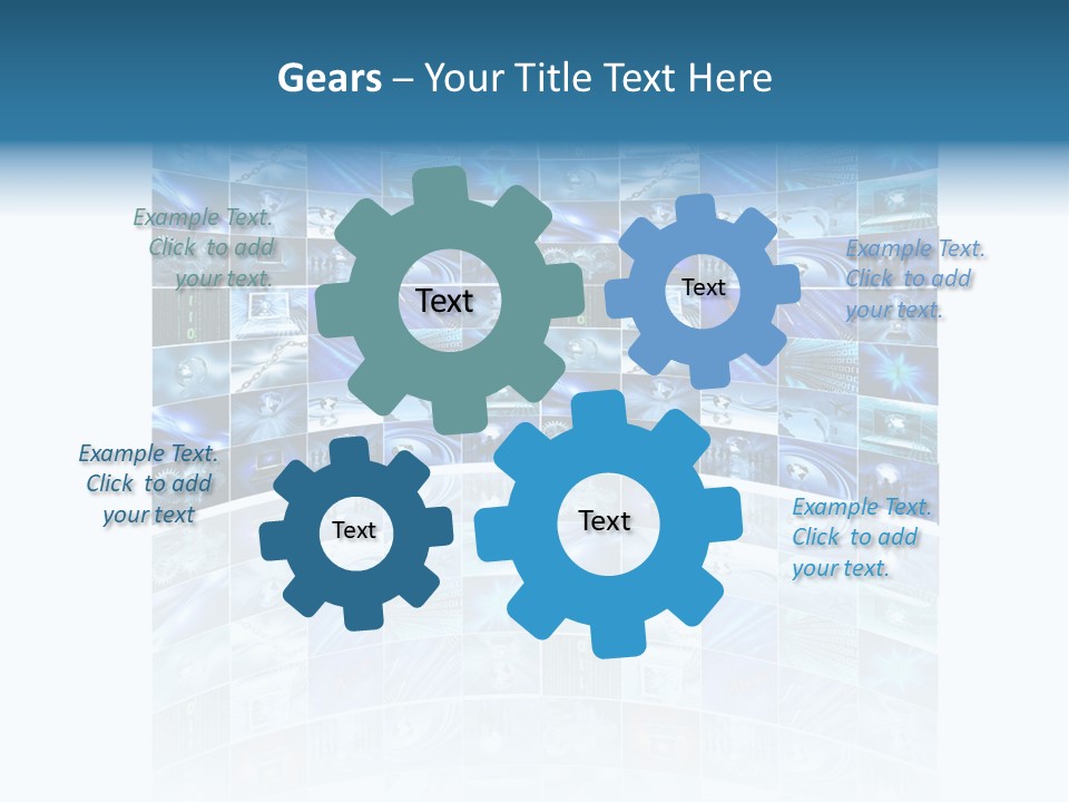 Binary Globe Abstract PowerPoint Template
