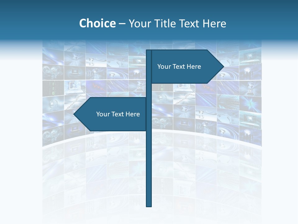 Binary Globe Abstract PowerPoint Template