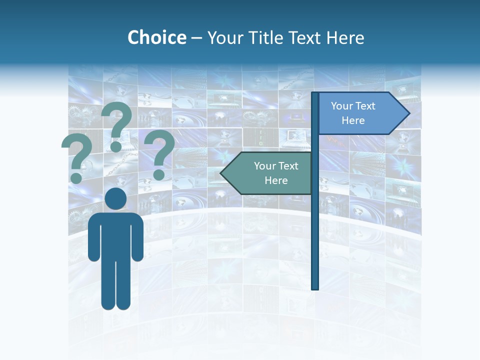 Binary Globe Abstract PowerPoint Template