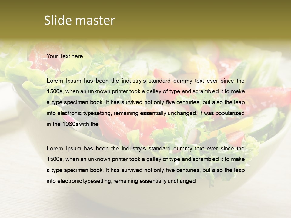 Tasty Object Plate PowerPoint Template