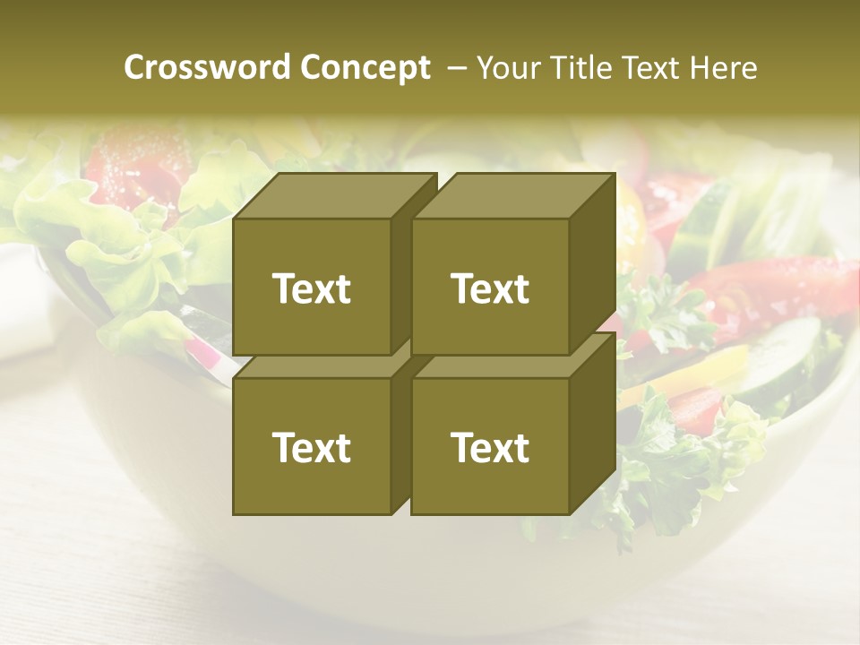 Tasty Object Plate PowerPoint Template