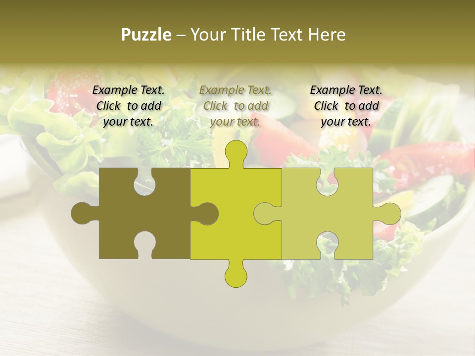 Tasty Object Plate PowerPoint Template