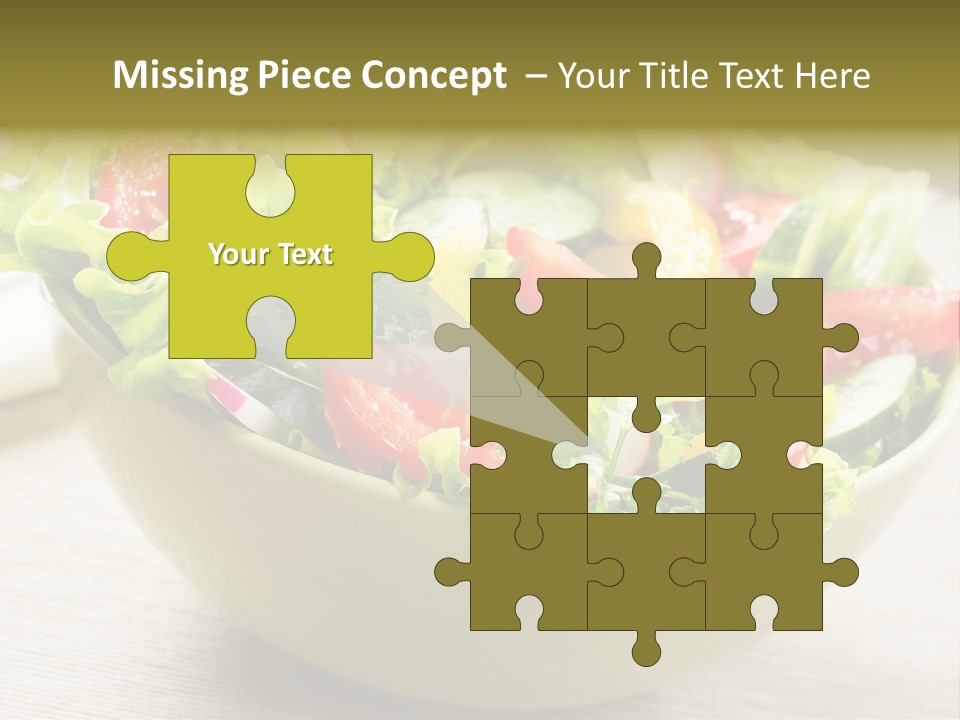 Tasty Object Plate PowerPoint Template