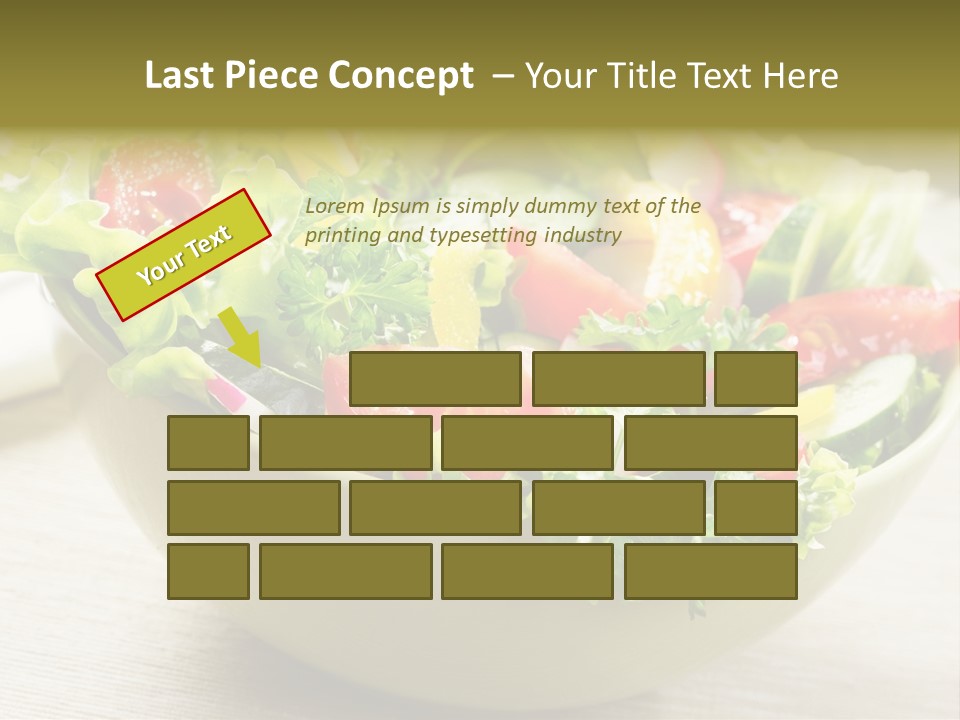 Tasty Object Plate PowerPoint Template