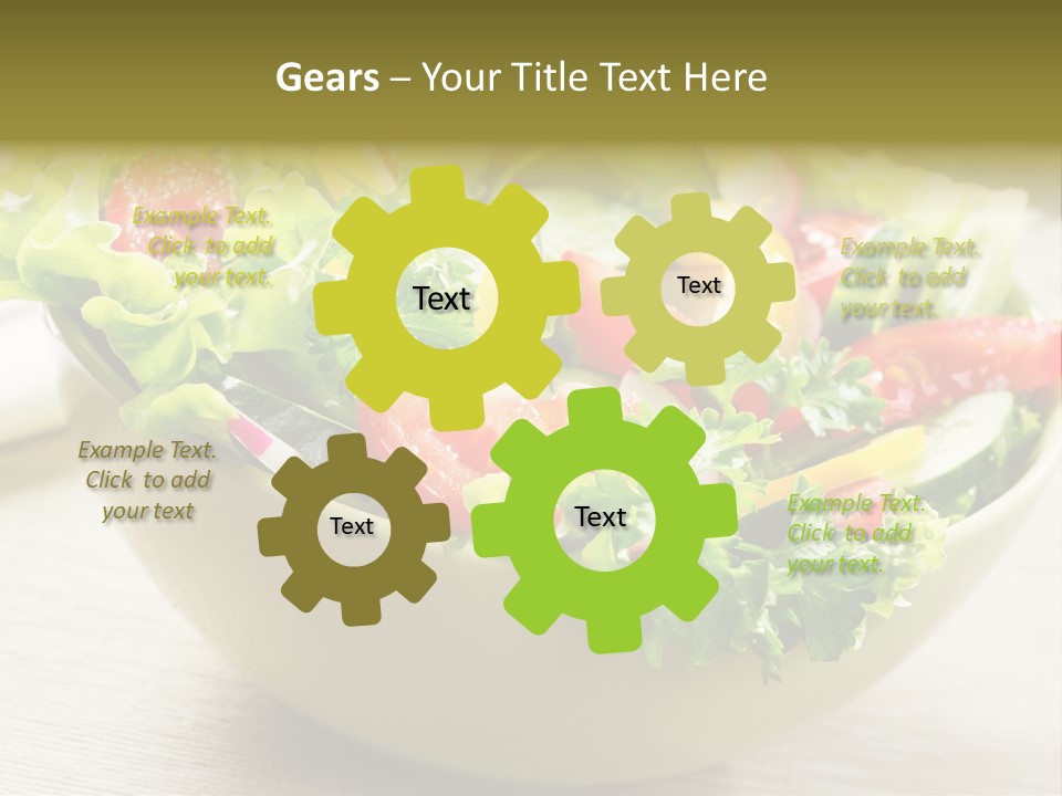 Tasty Object Plate PowerPoint Template