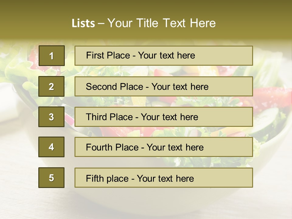 Tasty Object Plate PowerPoint Template