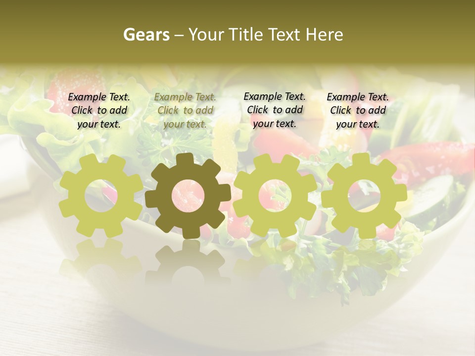 Tasty Object Plate PowerPoint Template