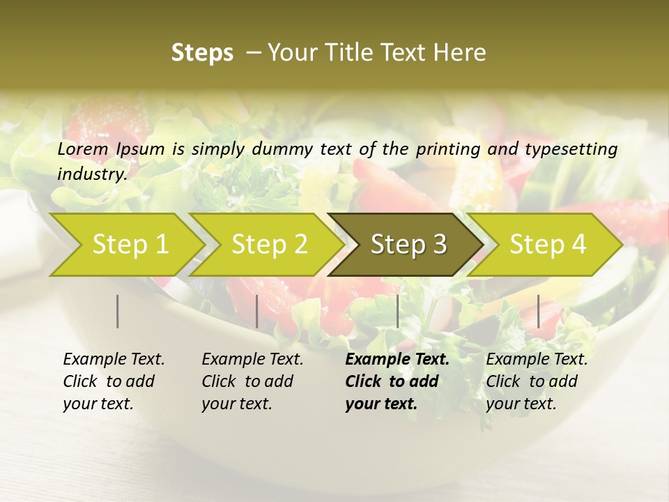 Tasty Object Plate PowerPoint Template