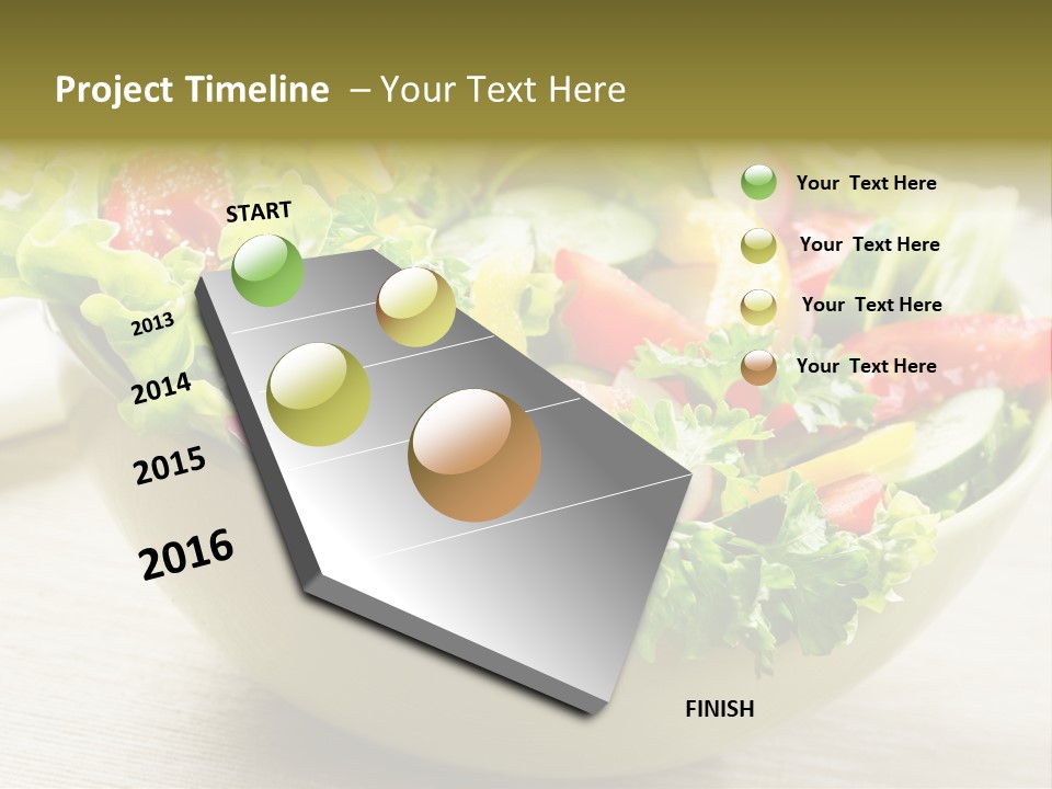 Tasty Object Plate PowerPoint Template