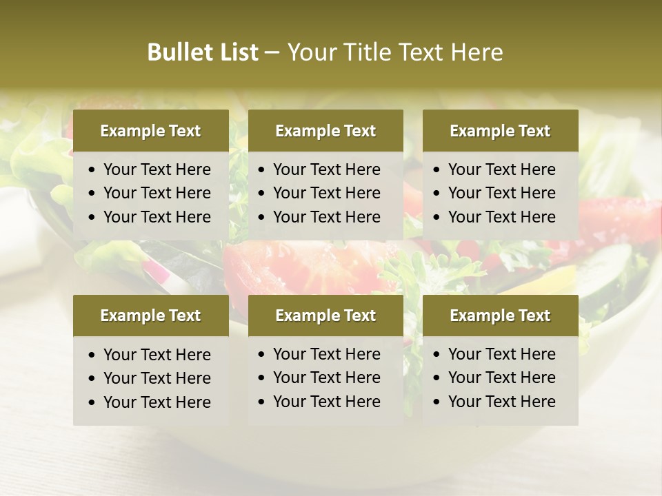 Tasty Object Plate PowerPoint Template