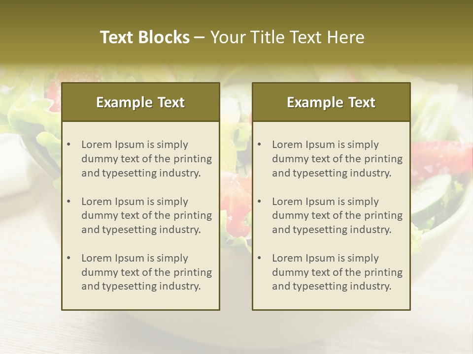 Tasty Object Plate PowerPoint Template