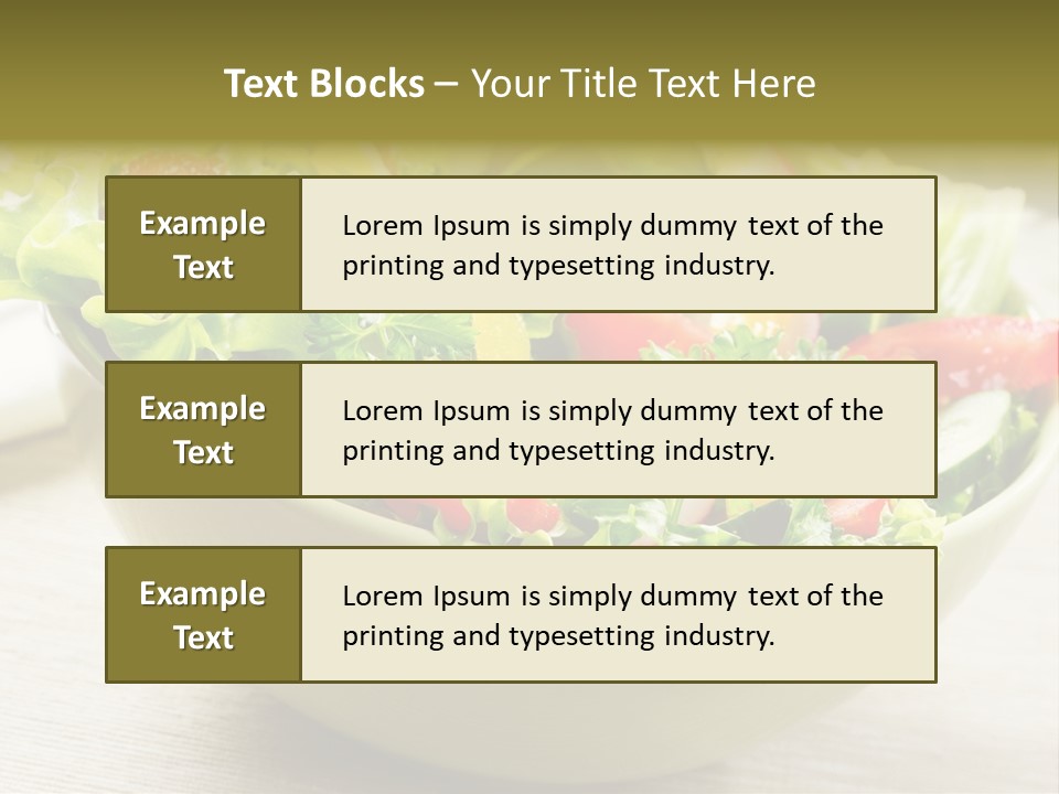 Tasty Object Plate PowerPoint Template