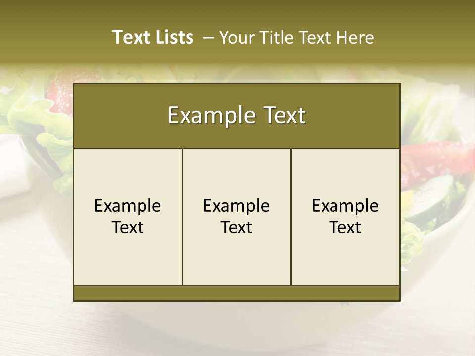 Tasty Object Plate PowerPoint Template