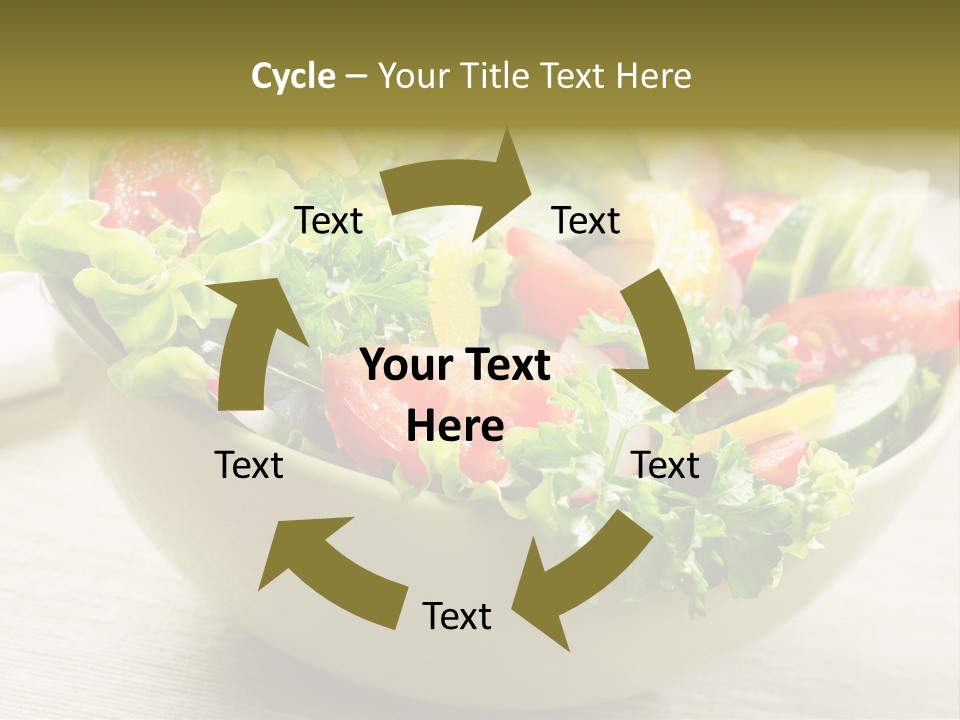Tasty Object Plate PowerPoint Template