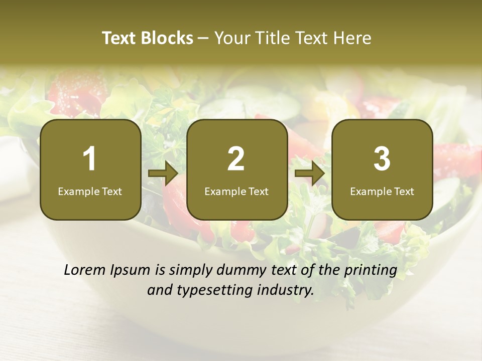 Tasty Object Plate PowerPoint Template