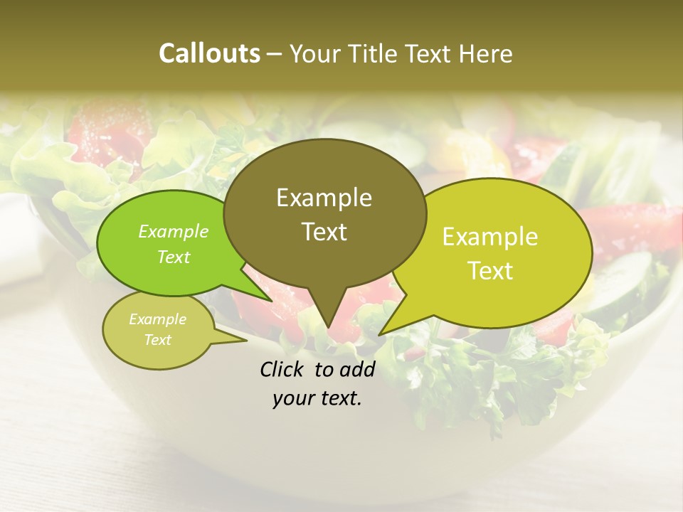 Tasty Object Plate PowerPoint Template