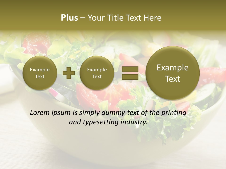 Tasty Object Plate PowerPoint Template