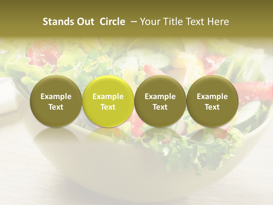 Tasty Object Plate PowerPoint Template