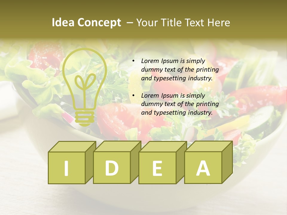 Tasty Object Plate PowerPoint Template