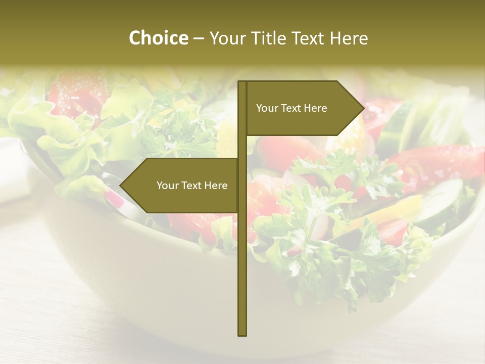 Tasty Object Plate PowerPoint Template