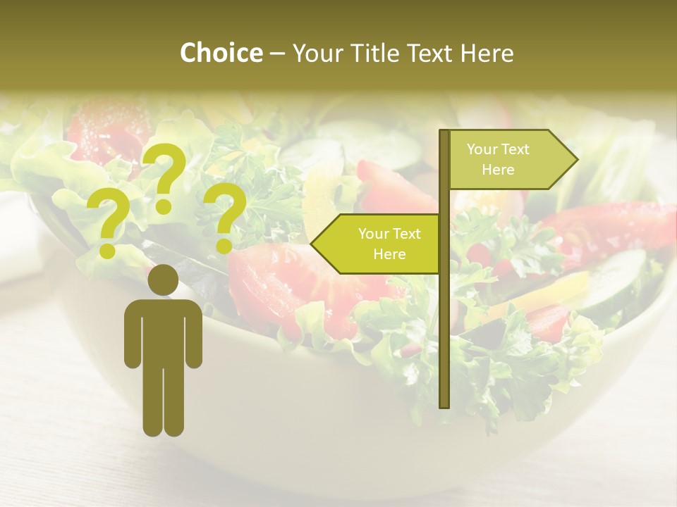 Tasty Object Plate PowerPoint Template