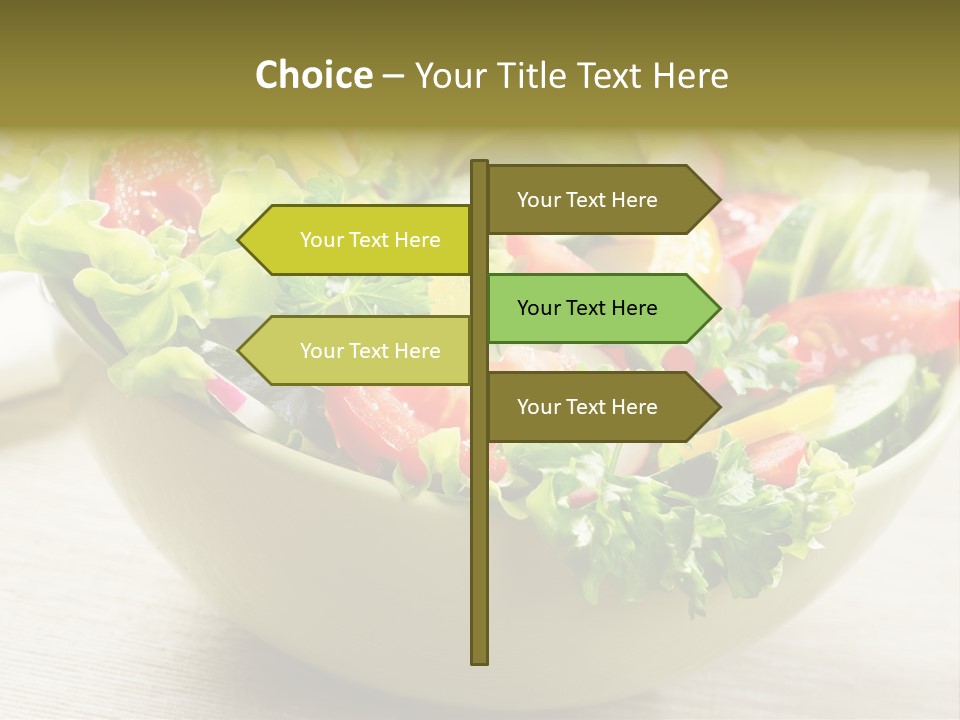Tasty Object Plate PowerPoint Template