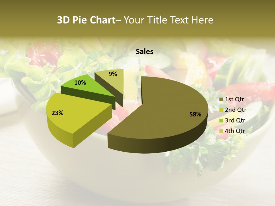 Tasty Object Plate PowerPoint Template