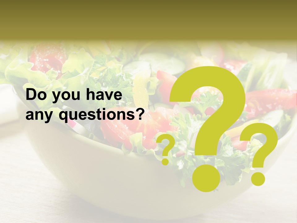 Tasty Object Plate PowerPoint Template