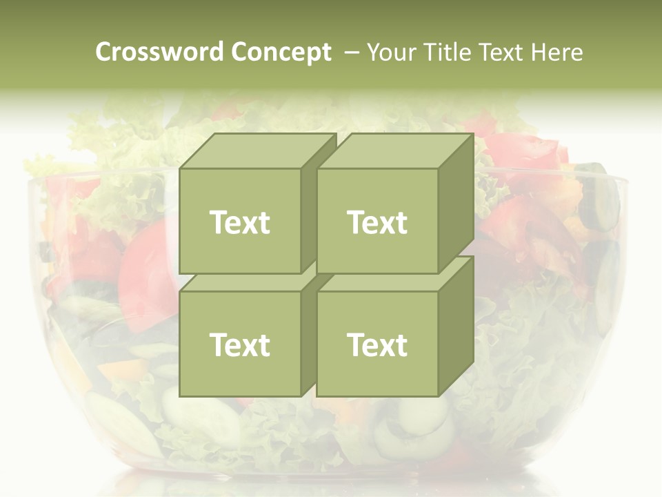 Diet Tomato Lettuce PowerPoint Template