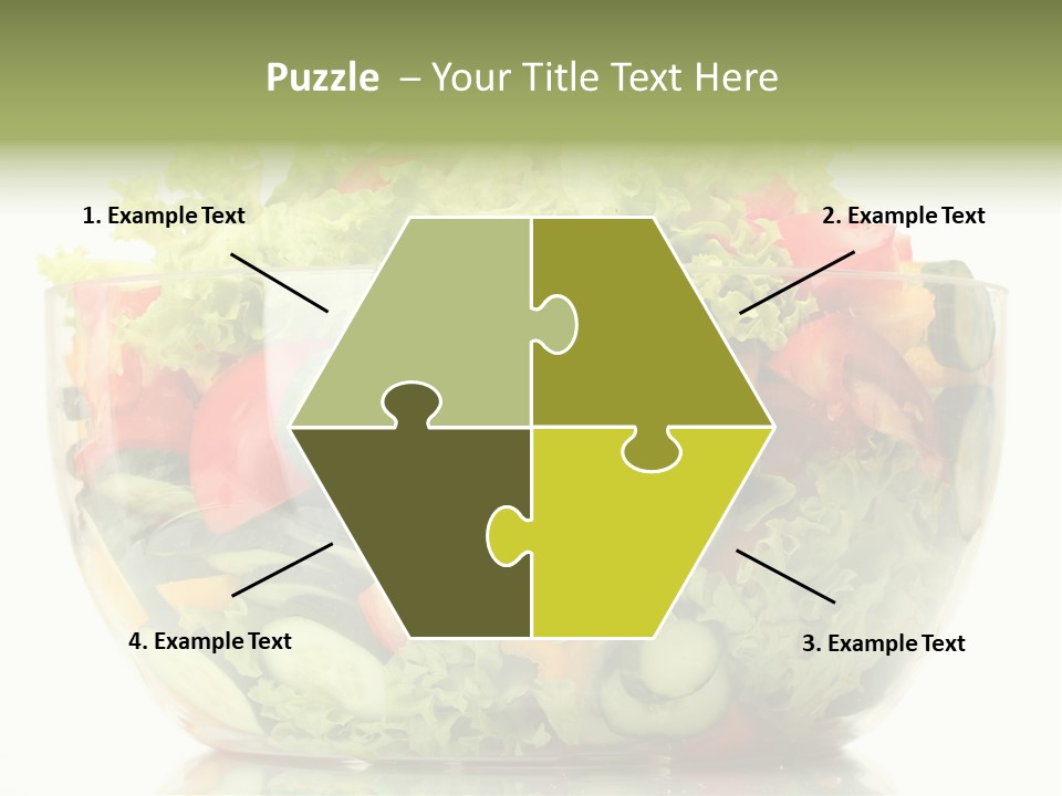 Diet Tomato Lettuce PowerPoint Template