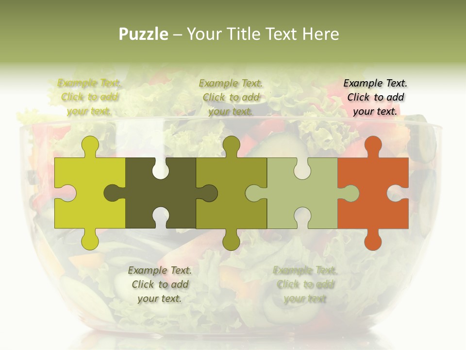 Diet Tomato Lettuce PowerPoint Template