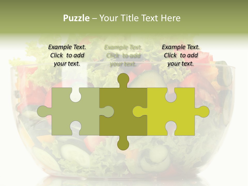 Diet Tomato Lettuce PowerPoint Template