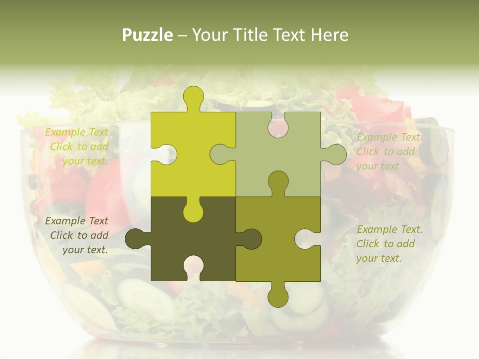 Diet Tomato Lettuce PowerPoint Template