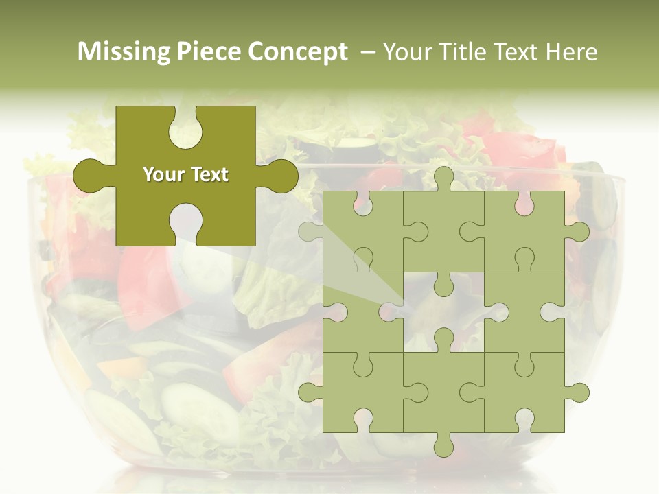 Diet Tomato Lettuce PowerPoint Template
