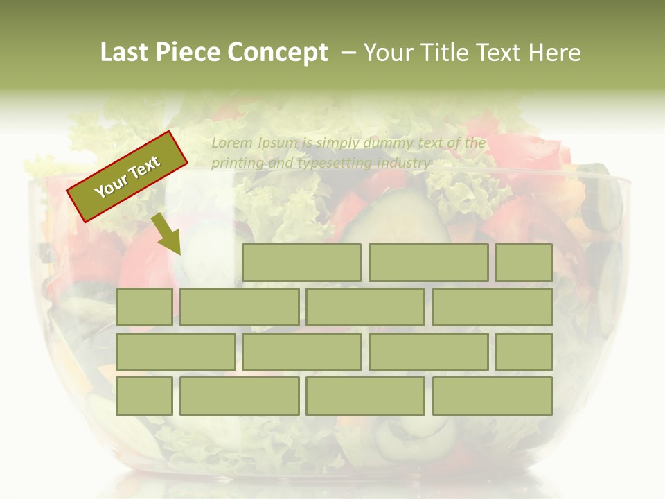 Diet Tomato Lettuce PowerPoint Template