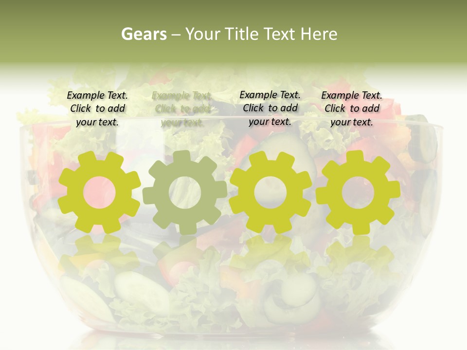 Diet Tomato Lettuce PowerPoint Template