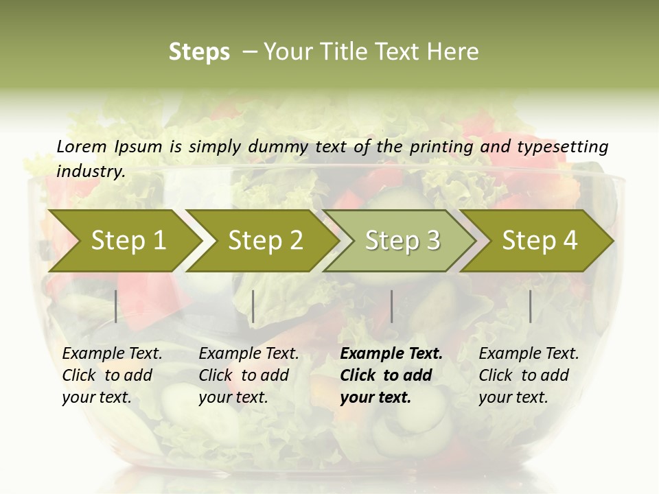 Diet Tomato Lettuce PowerPoint Template