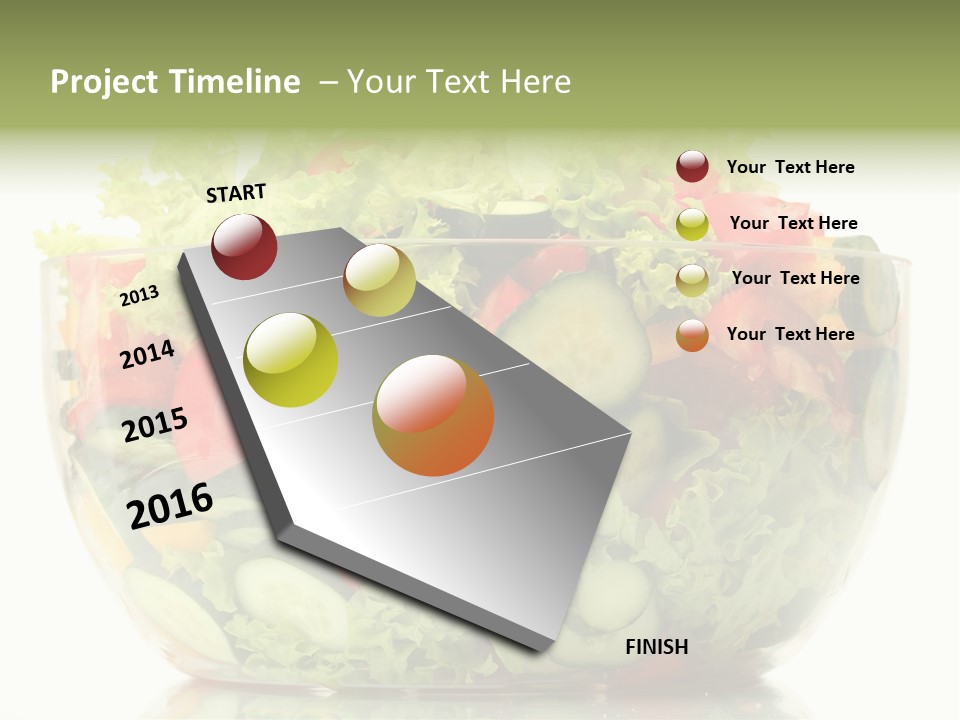 Diet Tomato Lettuce PowerPoint Template