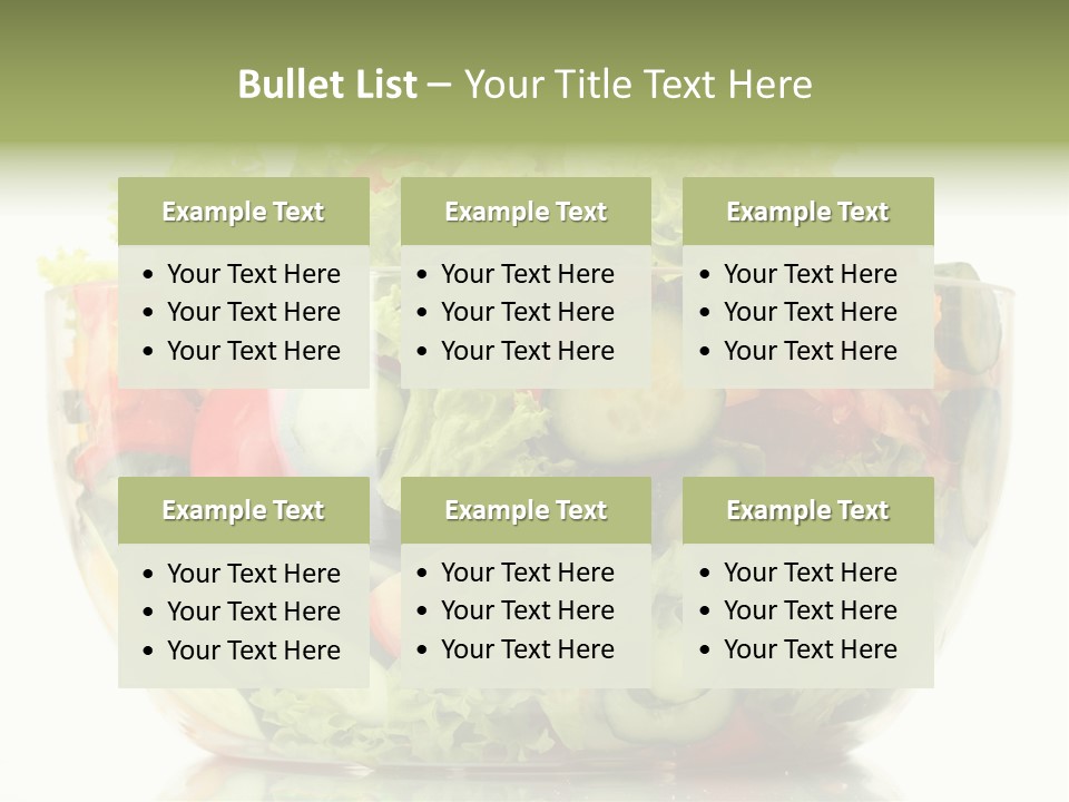 Diet Tomato Lettuce PowerPoint Template