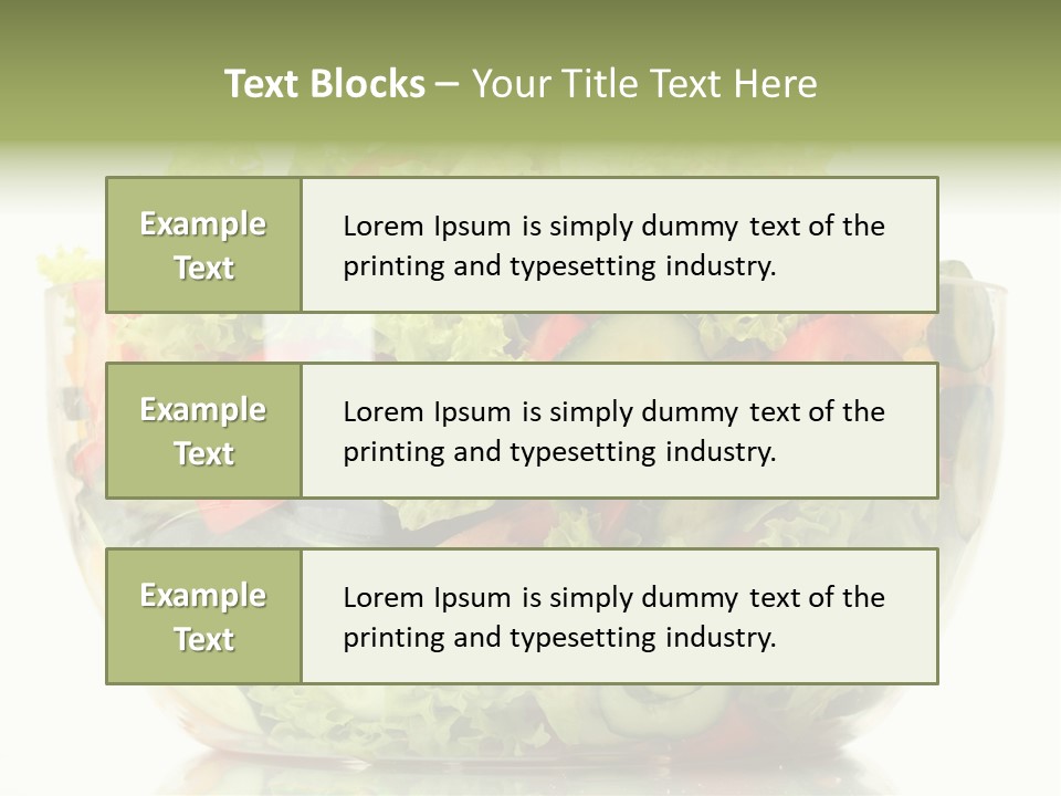 Diet Tomato Lettuce PowerPoint Template