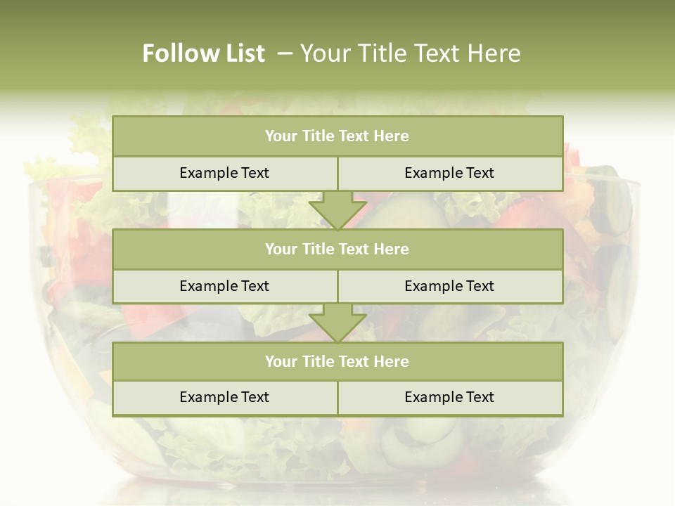 Diet Tomato Lettuce PowerPoint Template