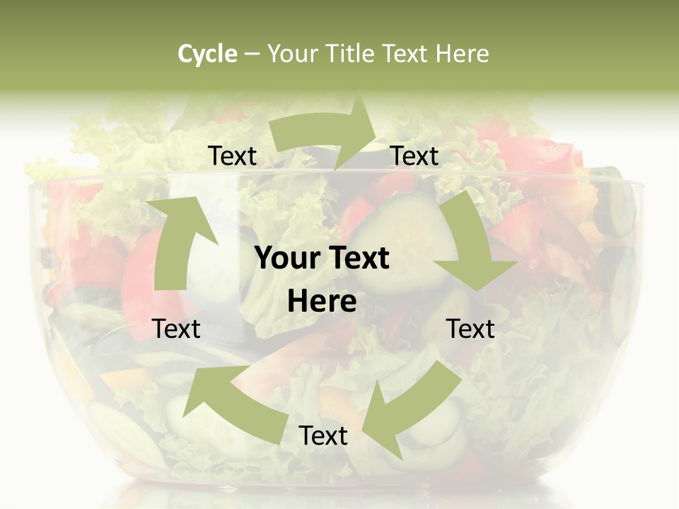Diet Tomato Lettuce PowerPoint Template