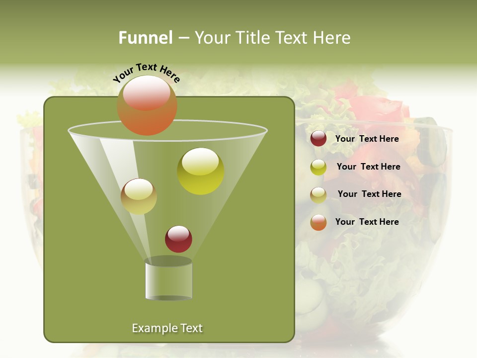 Diet Tomato Lettuce PowerPoint Template