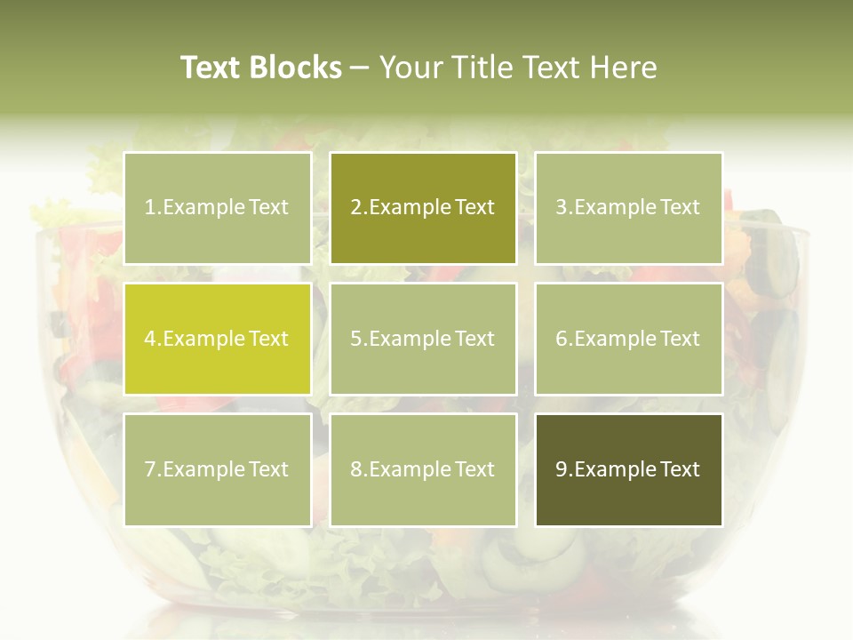 Diet Tomato Lettuce PowerPoint Template