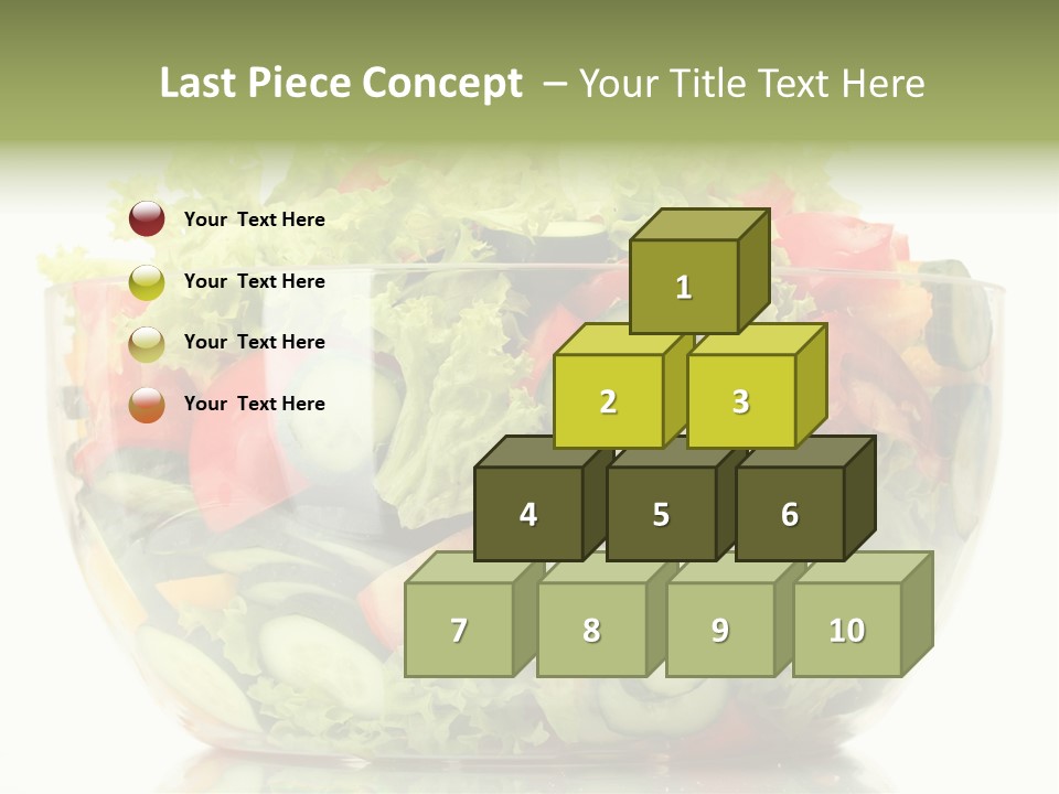 Diet Tomato Lettuce PowerPoint Template