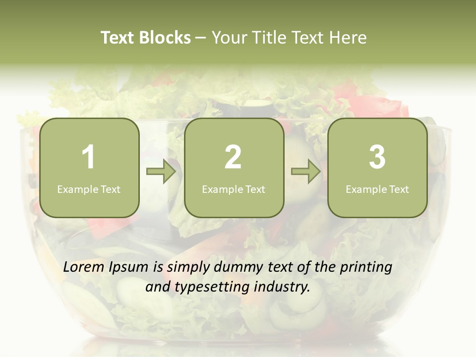 Diet Tomato Lettuce PowerPoint Template
