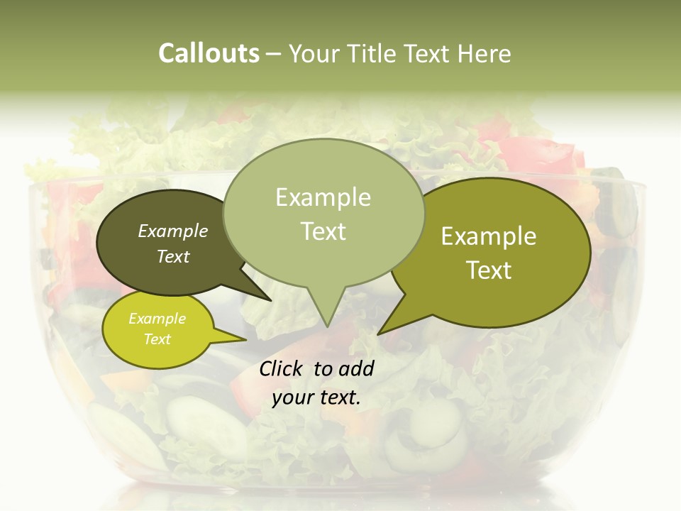 Diet Tomato Lettuce PowerPoint Template